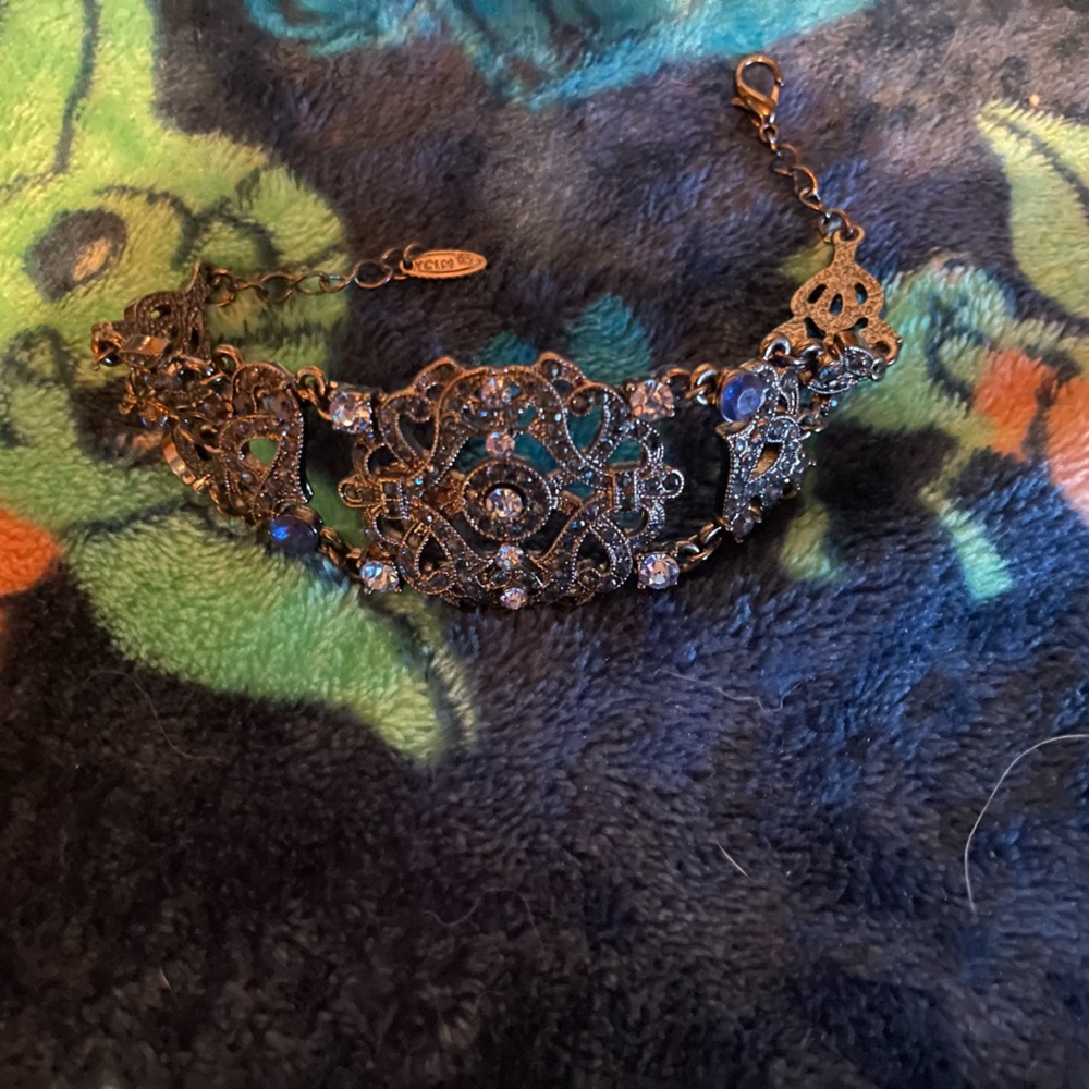 Black and Blue Chunky Bracelet
